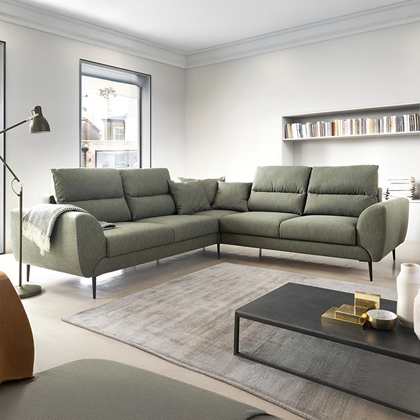 Corner Sofabed with Chaise Right 265cm – Olive