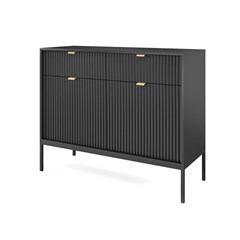 Sideboard 2 Doors 2 Drawers - Black