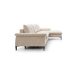Corner Sofabed with Chaise Right 268cm – Light Beige