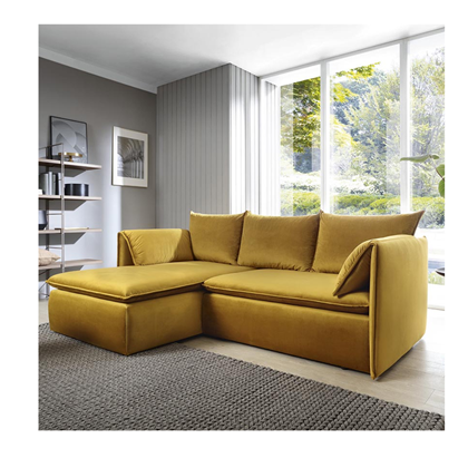 Corner Sofabed with Chaise Left 230cm – Yellow