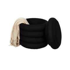 Storage Pouffe Atom – Black