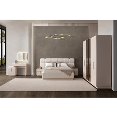 Dresser with Mirror – Sand Beige