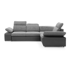 Cor Sofabed with Chaise Right – 281cm & Dark Grey