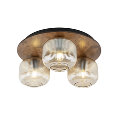 Ceiling Lamp 3xE14 - Brown
