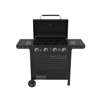 4 Burner Gas Grill Black