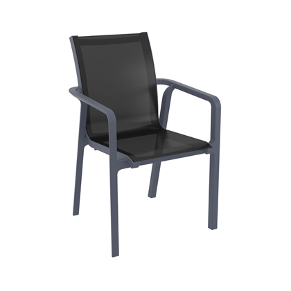 Armchair  Dark Grey- Black