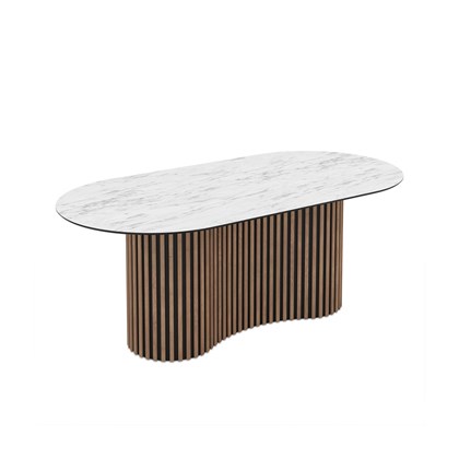 Dining Table 200x100x76cm - Marble Matt