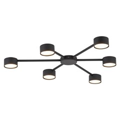 Ceiling Lamp Avia 6 Panels - Black