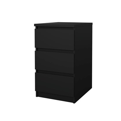 Naia Chest 3 drawers black.