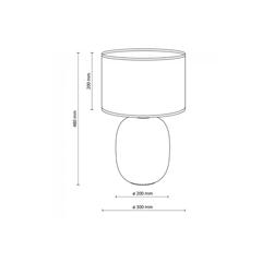 Table Lamp White Juta