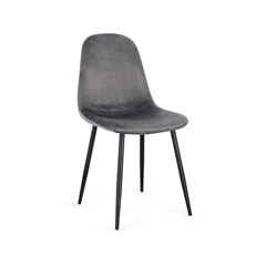 Dark Grey Velvet Chair