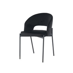 Dining Chair Velvet Black