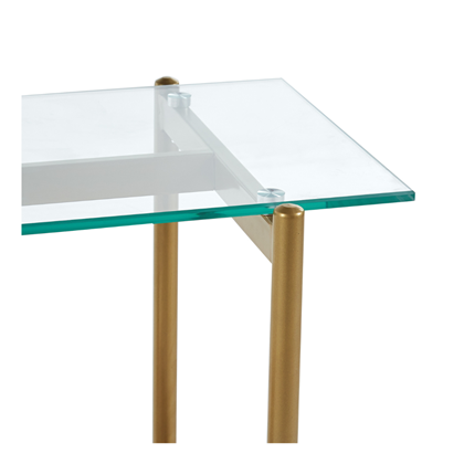 Side Table MDF – Natural & Gold
