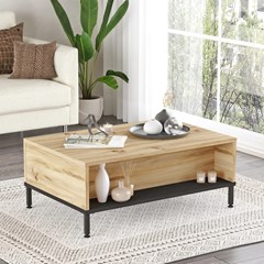 Coffee Table - Oak & Black