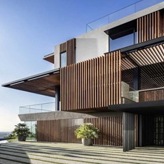 Outdoor WPC Tube - Teak 100x50x2950mm