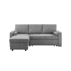 reversible chaise with storage Corner Sofa – Grey