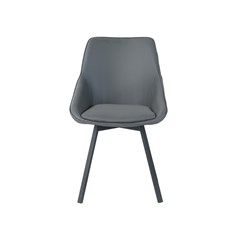 Dining Chair PU - Dark Grey
