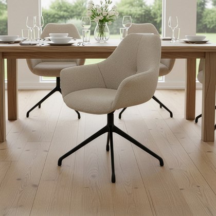 Fabric Swivel Armchair