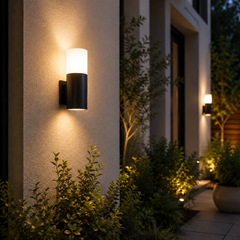 Waterproof Wall Lighting Black IP44