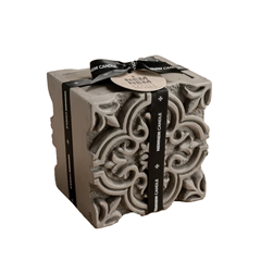 Large Square Jar Full Maltese Tile