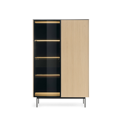 Showcase Cabinet LED 163 – Vicenza Oak