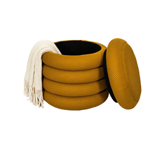 Storage Pouffe Atom – Yellow
