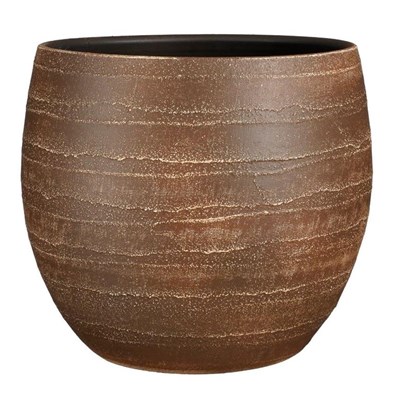 Alentejo Pot Round Brown - H32xd36cm