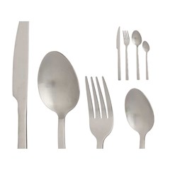 Set of 16 Cutlery pcs Matte Silver