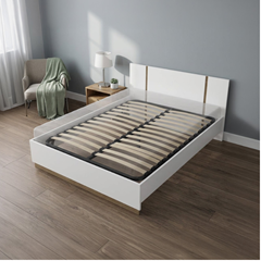 Bedroom Set 140x200 – Matt White & Kronberg Oak
