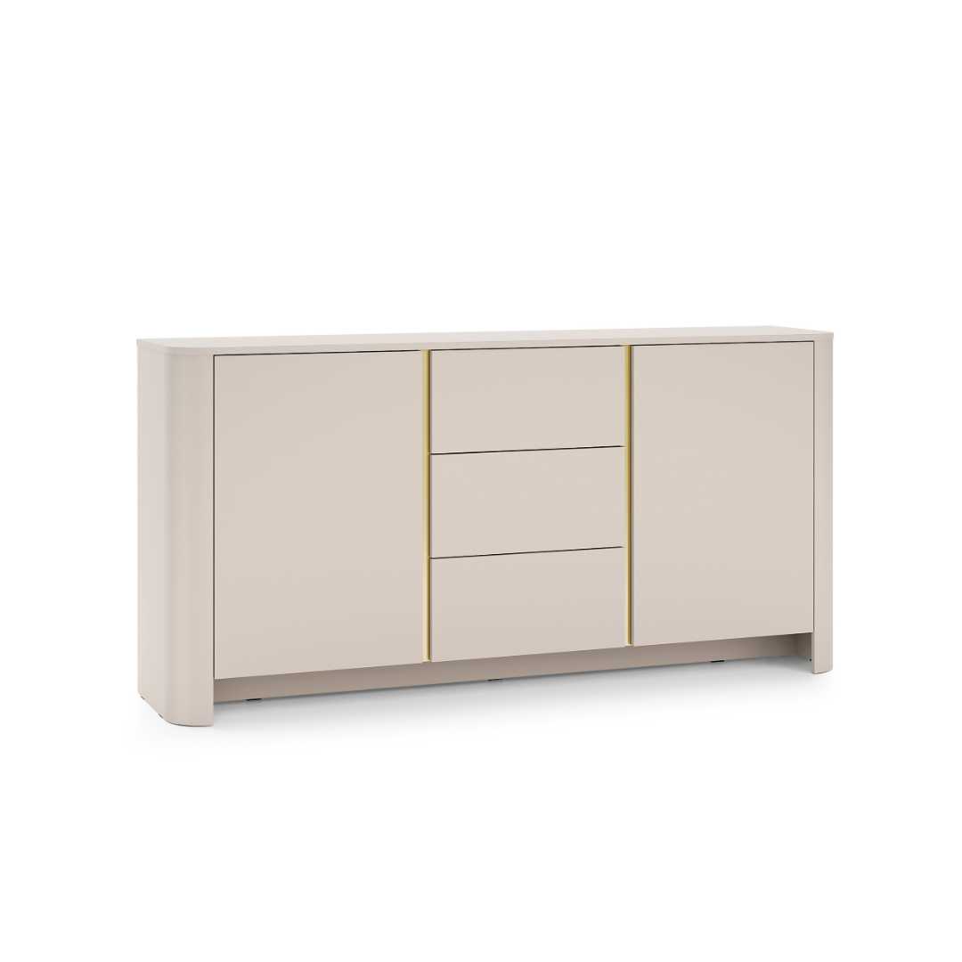 Sideboard – 3 Drawers & 2 Doors, Cashmere