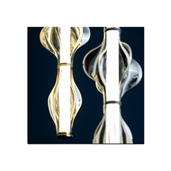 Elva Pendant Lamp Brass LED