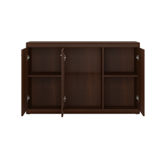 Glass Front Door Sideboard 3D - Walnut
