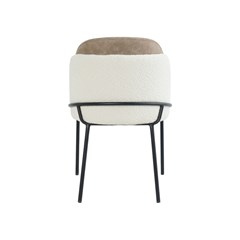 Dining Chair Brown and White