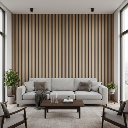 Acoustic Panel Dark Walnut 600x2800mm