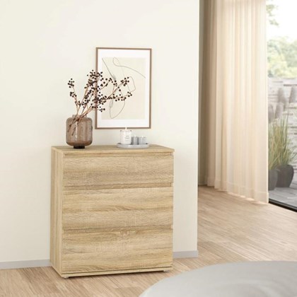 Nova Chest 3 Drawers Oak