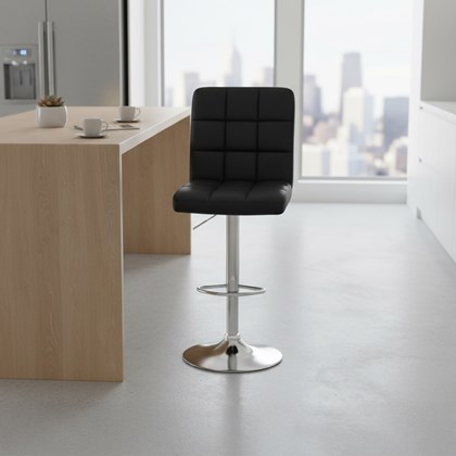 Black Barstool  W41xD46xH93-114cm Black