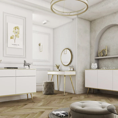 Dressing Table – White & Gold