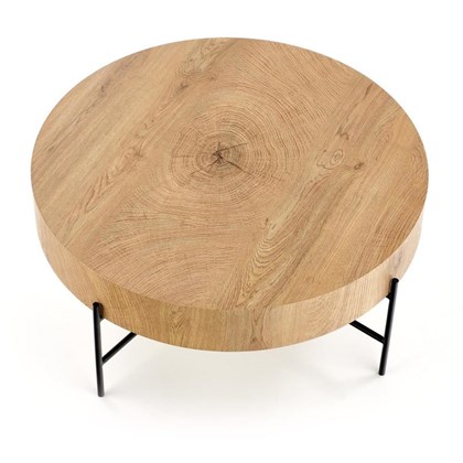 Round Coffee Table - Natural Oak