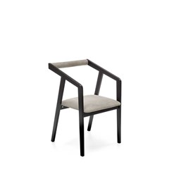 Upholstered Chair - Velvet Grey