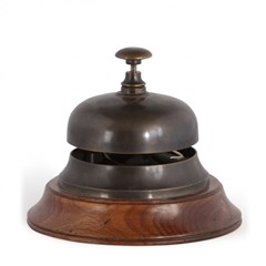 Antique Sailors Inn Desk Bell Bronzed