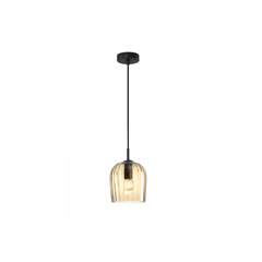 Pendant Light – Matte Black & Champagne
