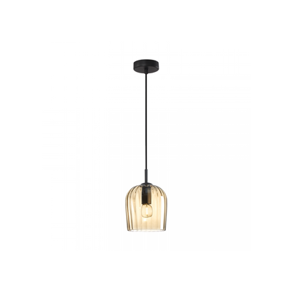 Pendant Light – Matte Black & Champagne