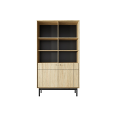 Bookshelf 2 Doors – Linea Oak