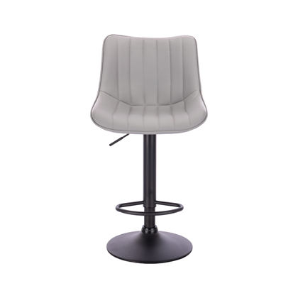 Barstool Grey Black Matt Metal