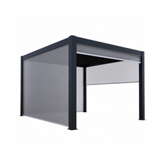 Pergola Zip Screen – Manual, Grey