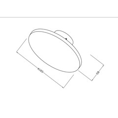 Dark Grey Plastic Wall Light - 3000K - 3W