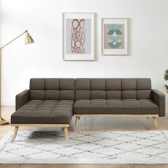 Corner Sofa Bed - Brown