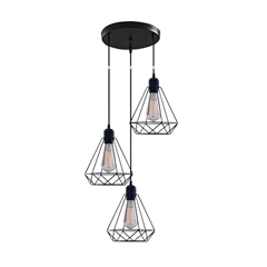 Alma Suspension Decorative Cage Diamond Black