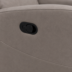 160 Wide-Angle Plush Padded Manual Recliner – Dark Grey