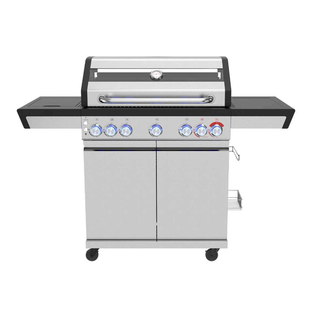 Black & Grey BBQ - 4 Burner